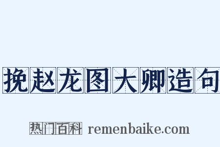 挽赵龙图大卿造句是什么意思的图片